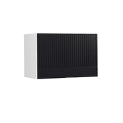 Pensile da cucina Fame-Line Nero rigato/Bianco 60 cm Piatto Vicco