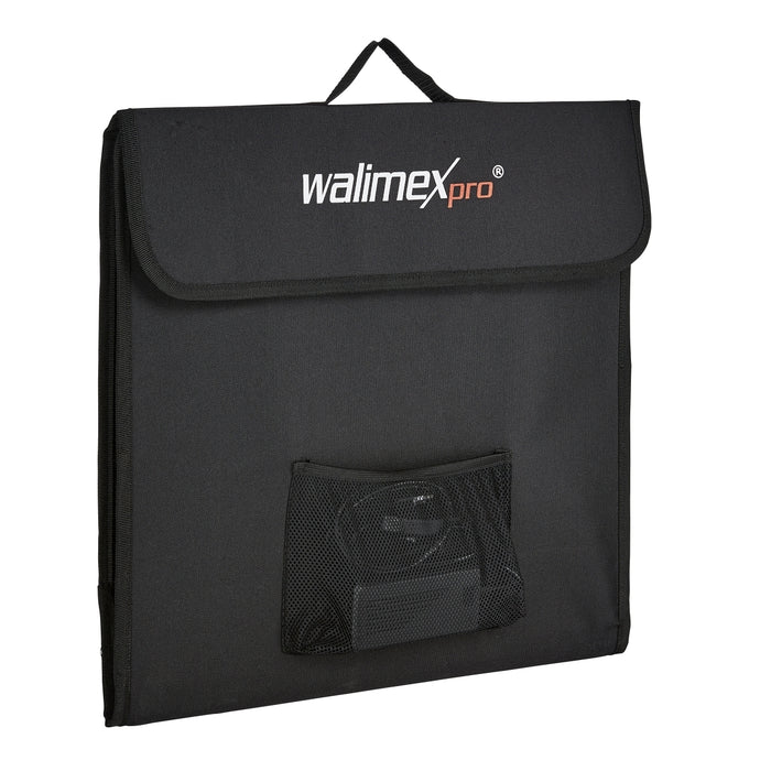 Walimex Pro Cubo di ripresa pronto all'uso (43 x 43 x 43 cm con illuminazione a LED, inclusi inserti per scanalature e diffusore) nero