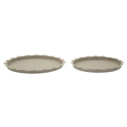 Set Tasche Saturno Rot. Tortora Coppia cm ø 33x2-27,5x2