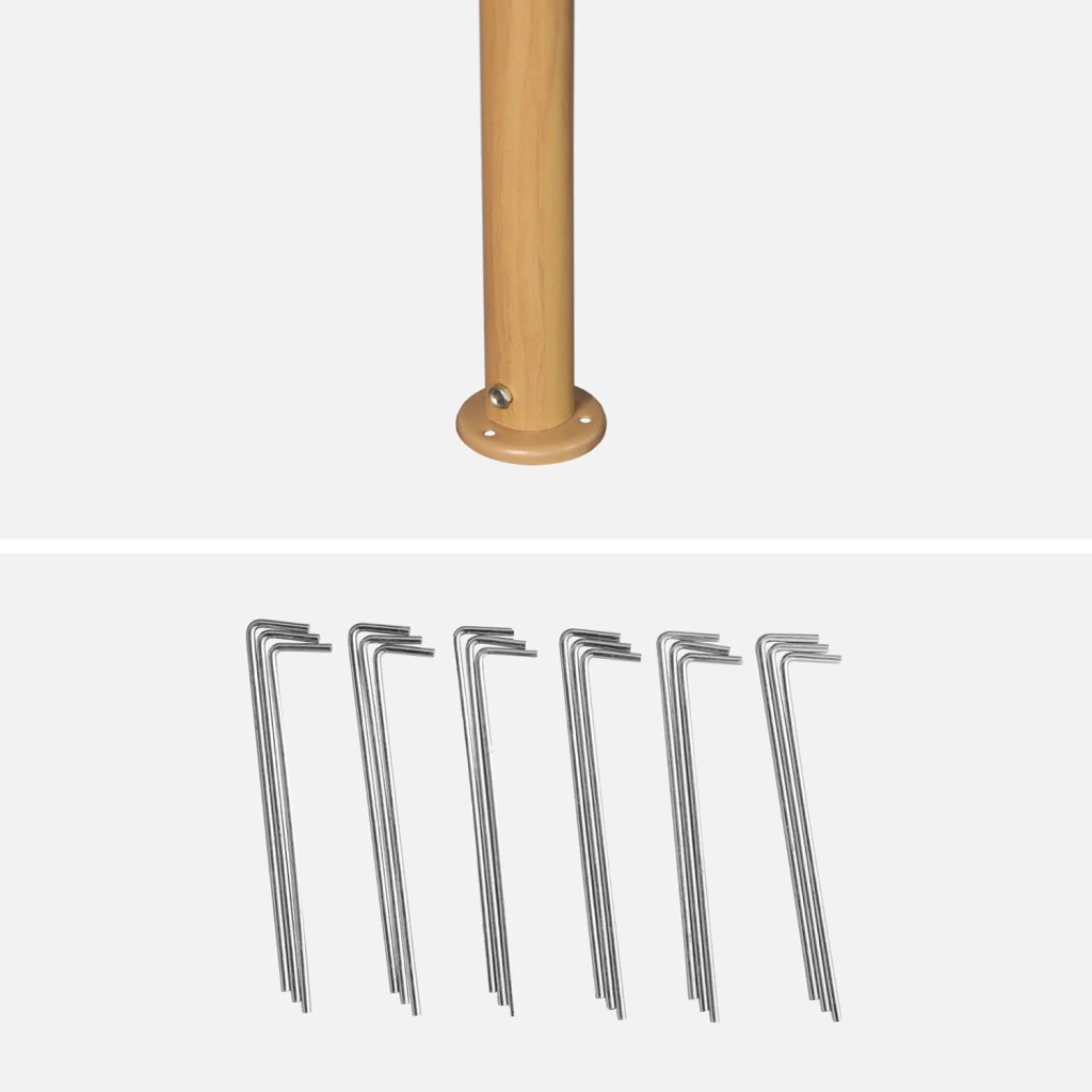 Gazebo da giardino 3x3m struttura in alluminio con tende scorrevoli,