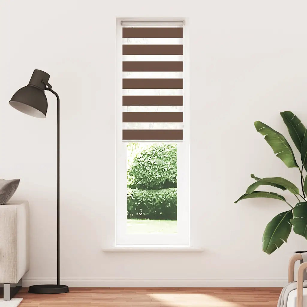 vidaXL Tenda a Rullo Zebra Larghezza Tessuto 50,9 cm Poliestere