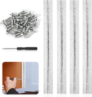 Scharniere 30 cm pianoband acciaio inossidabile - 4 pezzi con viti - scharniere pianistici per porte, finestre e cassetti.