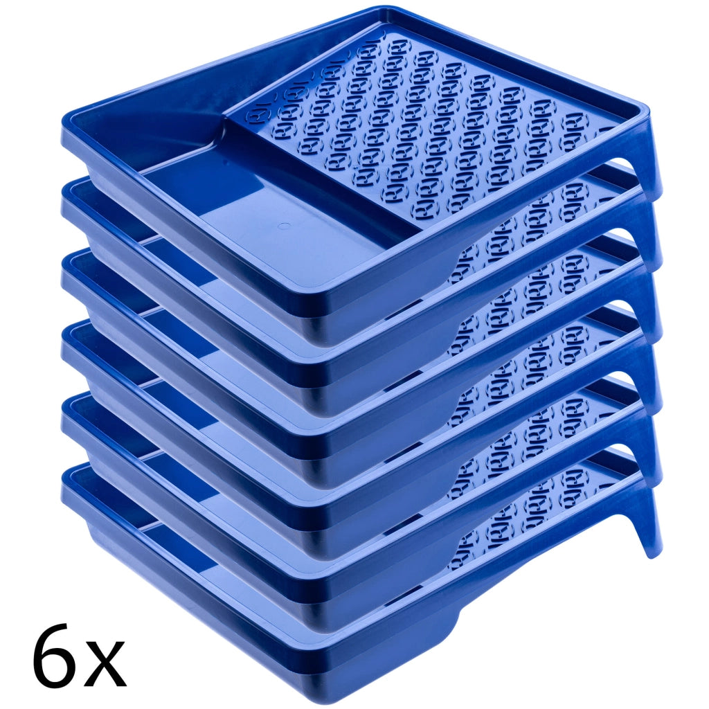 Vassoio per pittura KADAX grande 320x350 mm per rullo da pittura, set da 6 pezzi