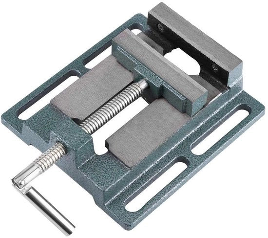 Attrezato di fissaggio a vite a 4 pollici di altezza - Elevazione/Blocco delle mandibole - Alta forza di trazione - Sicurezza - Adatto per macchine a frese/macchine a trapano - Chiave a morsa