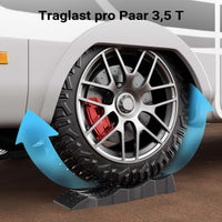 2x cunei livellatori con 3 altezze 40/70/100 mm Rampe per auto max 3,5t Con custodia e livella