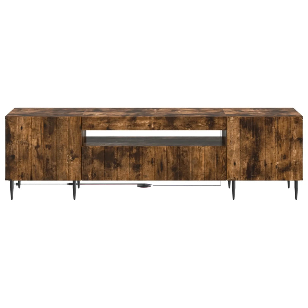 Mobile TV LED Rovere Fumo Legno ingegnerizzato 896470