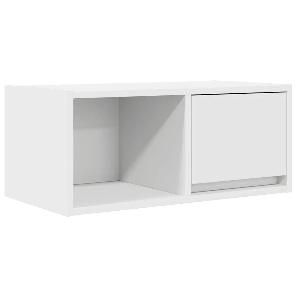 Mobile Porta TV Bianco 60x31x25,5 cm in Legno Multistrato 861436