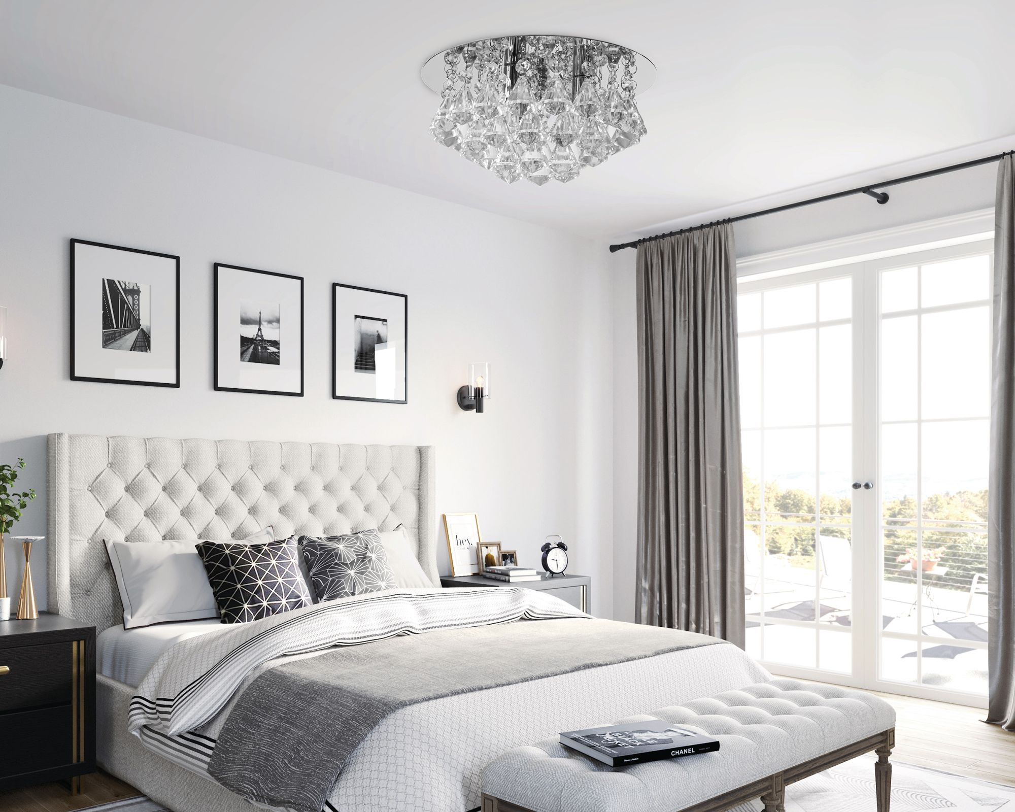 Lampada Da Soffitto APP1039-3C Chrom