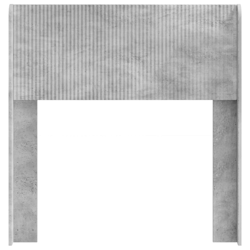 Testiera Letto Grigio Cemento Legno ingegnerizzato 889758