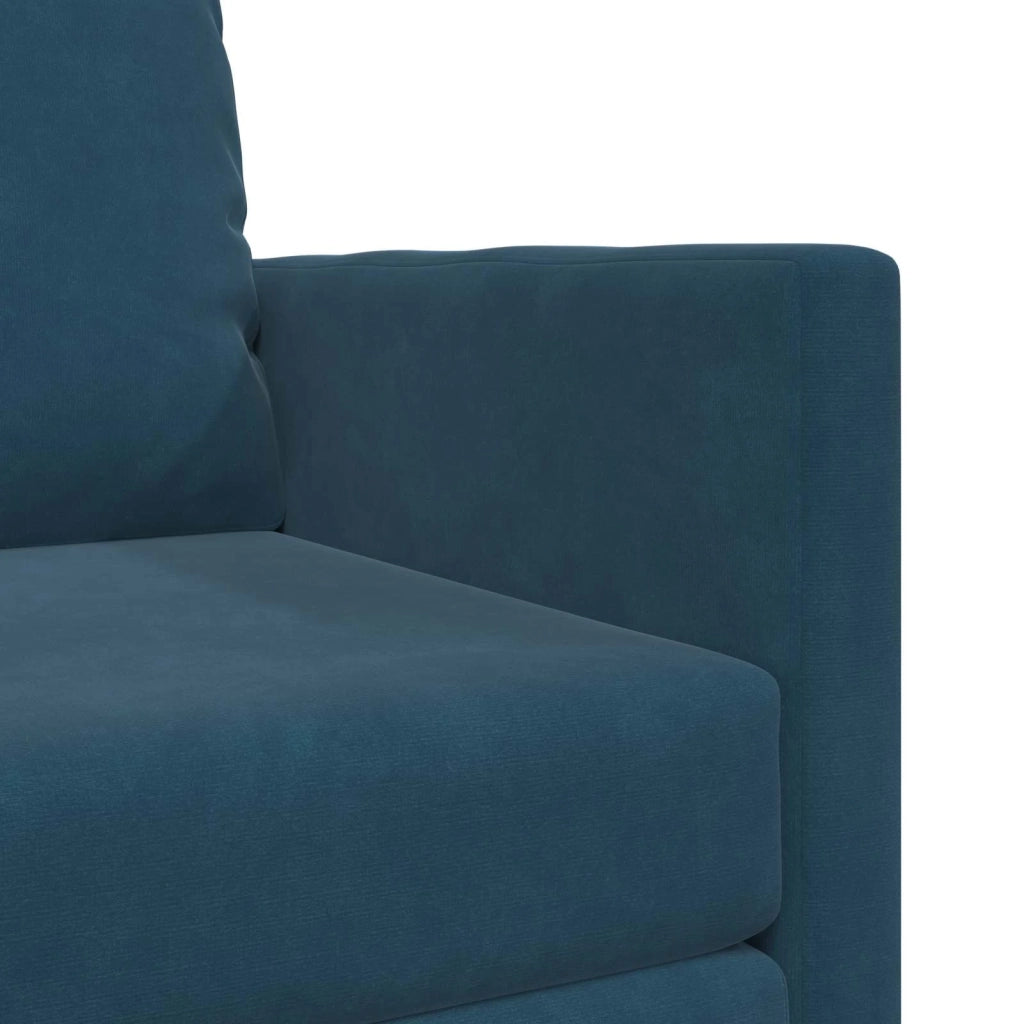 Divano letto | Sof¨¤ letto | Letto singolo Blu 74 x 77 x 81 cm Velluto