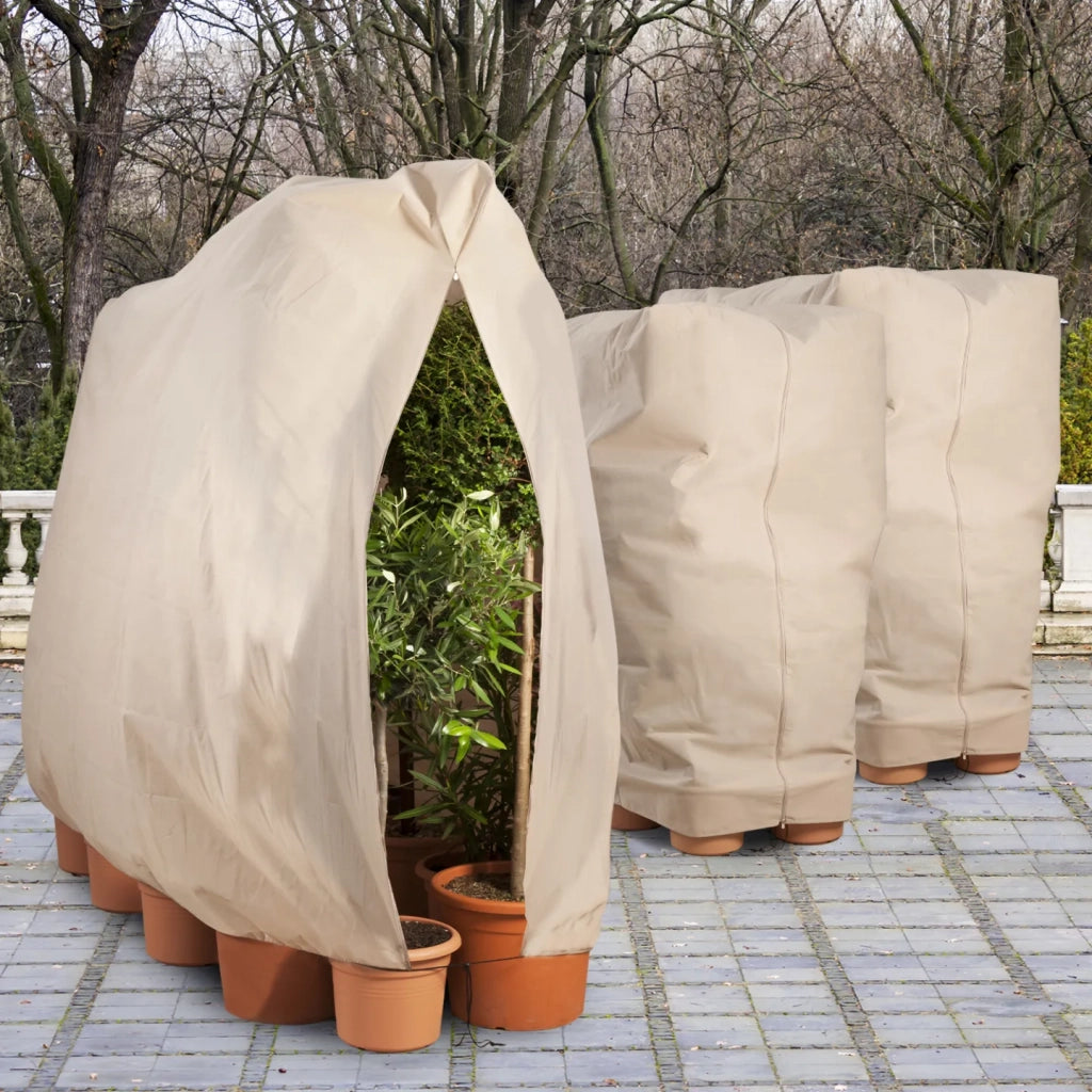 IDMarket - Set di 3 copertura invernale per piante 80 x 160 cm