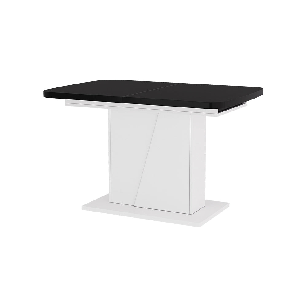 Vicco Tavolo da pranzo Estensibile Bianco/nero 120/160 x 80 cm Estensibile