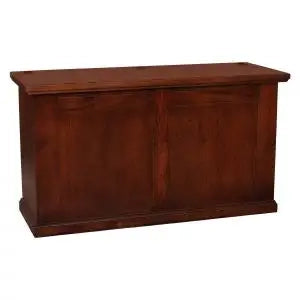 Cassapanca in legno arte povera mod Carla colore noce Bassano