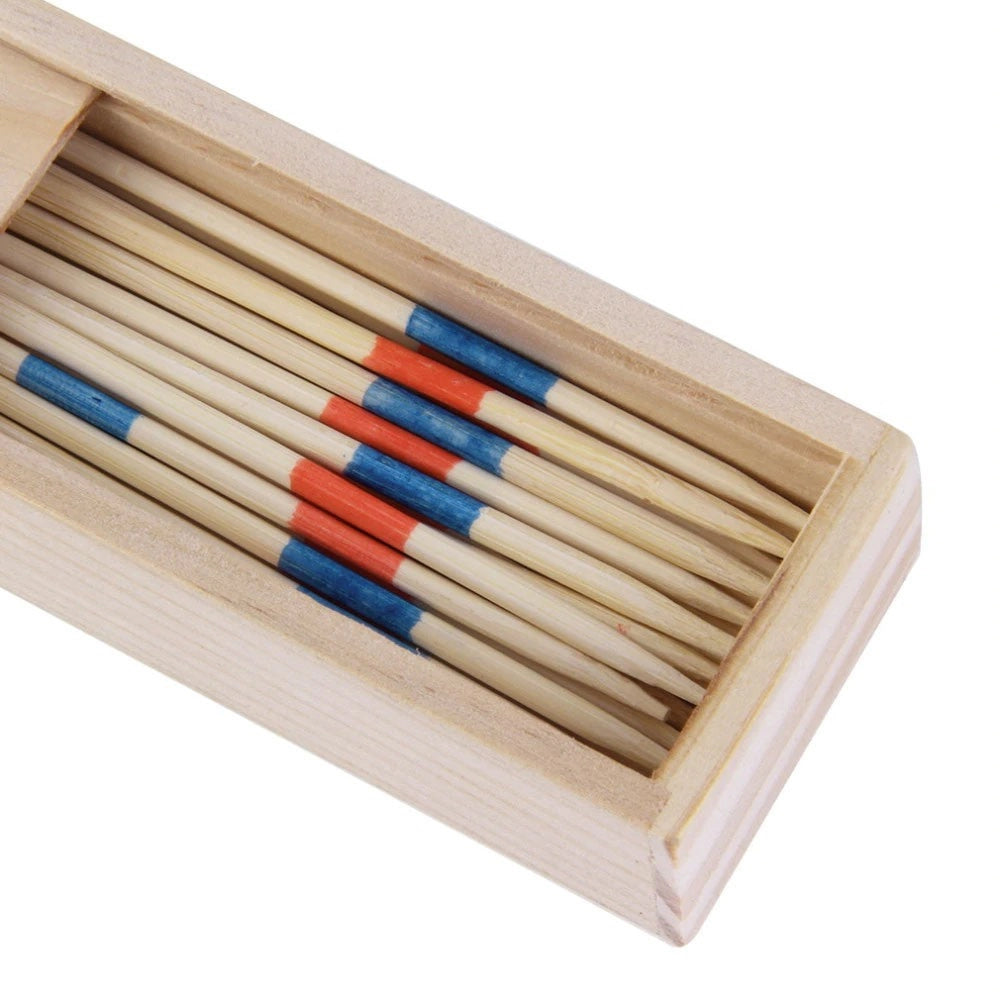 Trade Shop - Mikado Spiel Gioco Di Società Classico In Scatola Shanghai In Legno 19x4x3cm -