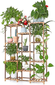 Standarizzazione per Fiori in Legno - Trappola per Fiori Multifunzionale per Interno e Esterno - Supporto per Piante per Balcone, Salotto, Ufficio e Giardino con 11 Livelli