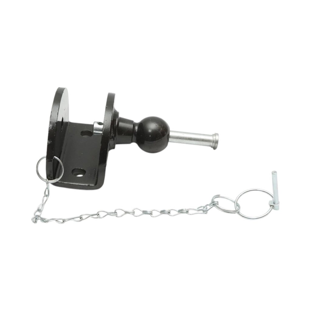 Gancio di traino con bullone, sfera e fermo di sicurezza, carico massimo 3000Kg