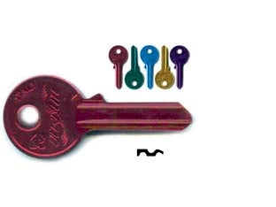 CHIAVI PER CILINDRI UNIVERSAL 5 SPINE PICCOLE UL058U- - UL058U DX ultralite 5 colori assortiti - 10 pezzi SILCA