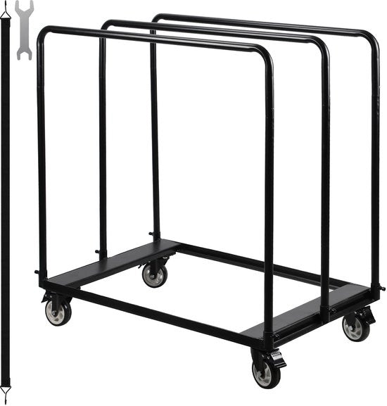Carrello da lavoro con piattaforma 100x97x61cm per carico fino a 680kg