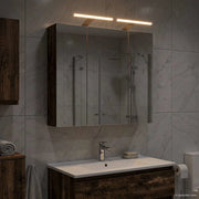 Mobiletto per specchio da bagno Legno vecchio 70 x 14,5 x 70 cm 889101