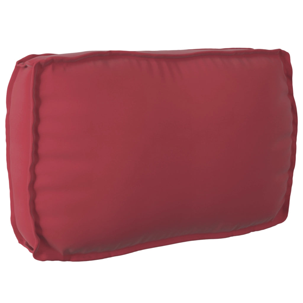 vidaXL Set di Cuscini per Pallet 2 pcs Rosso vino 70 x 70 x 12 cm