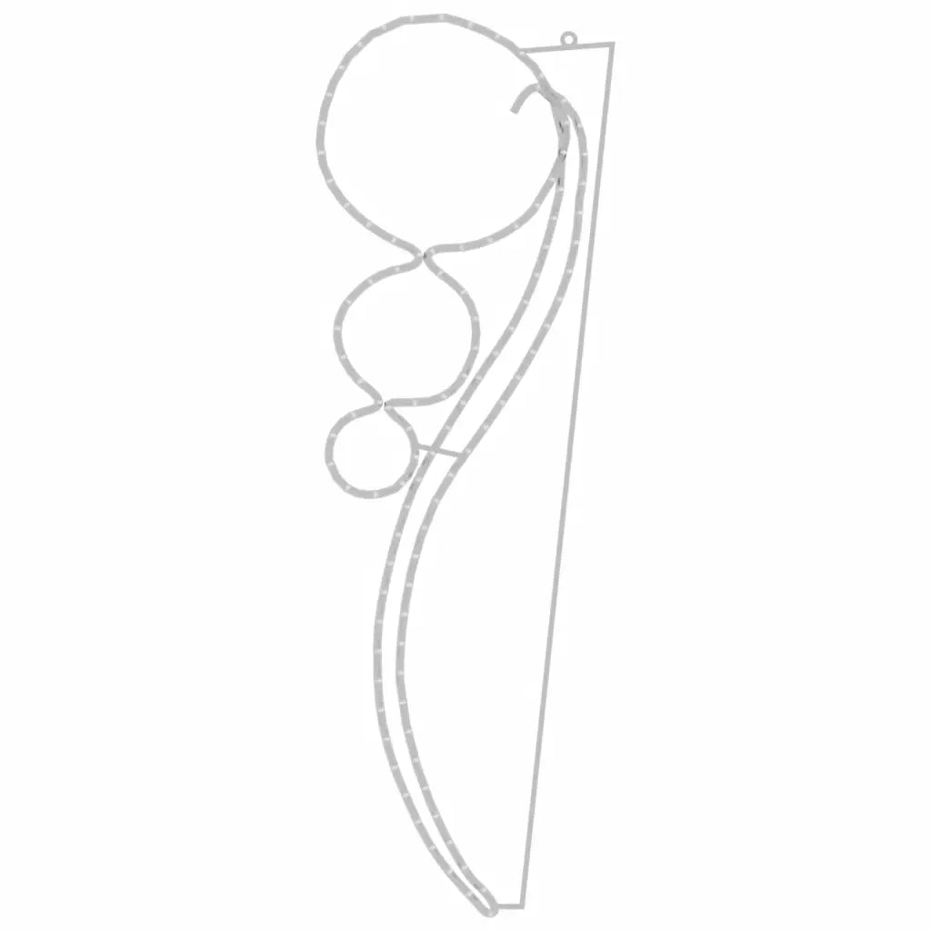 Stringhe Luci a Forma di Palle 12pz Bianco Caldo 111,5x35x4,5cm 3154331