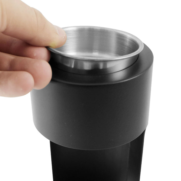 Posacenere da Parete Ø9 cm in Metallo Nero Opaco 3L per Esterno