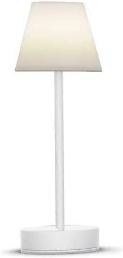 NewGarden LUMLLS030BXWLNW Lola Slim 30 Lampada da Tavolo LED con Batteria Ricaricabile Touch IP44 per Interni ed Esterni colore Bianco