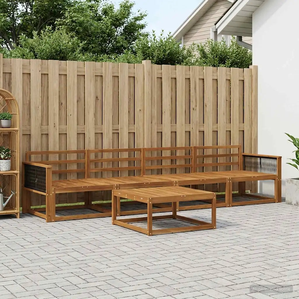 Set di divani da esterno 5 pcs Naturale 3382322