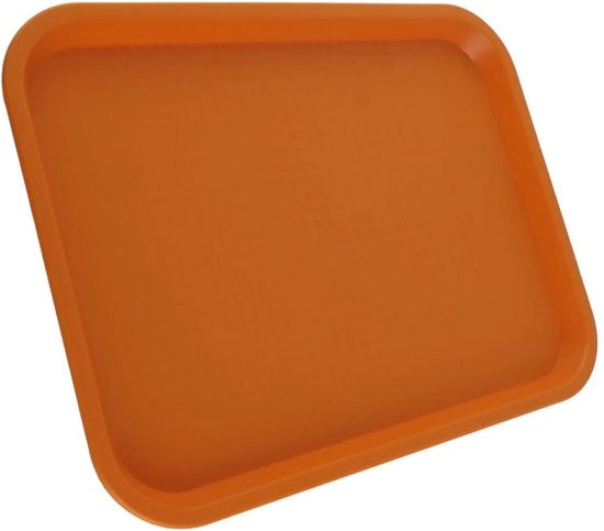 Tray da Cibo Antislittamento - Ideale per Ristoranti - Tray Rettilineo Giallo - Adatto per Cantine - Sostenibile e Facile da Pulire -