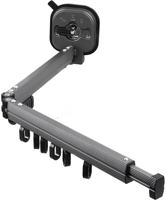 Accessori per parete - Montaggio a muro - Ripiegabile - Risparmio di spazio - Tecnologia di chiusura a guscio - Lega di alluminio - 92cm - Asciugacapelli per parete