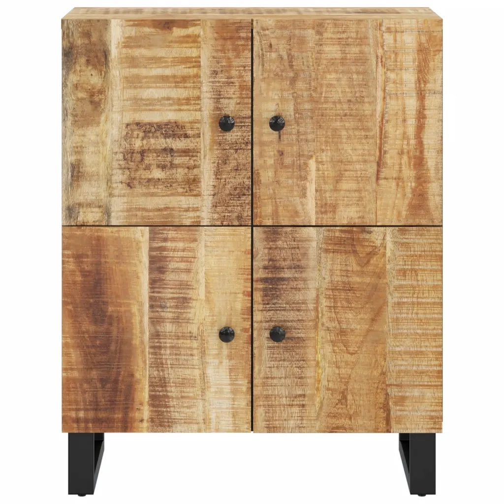 Credenza con 4 Ante 60x33x75 cm in Legno Massello di Mango 352917