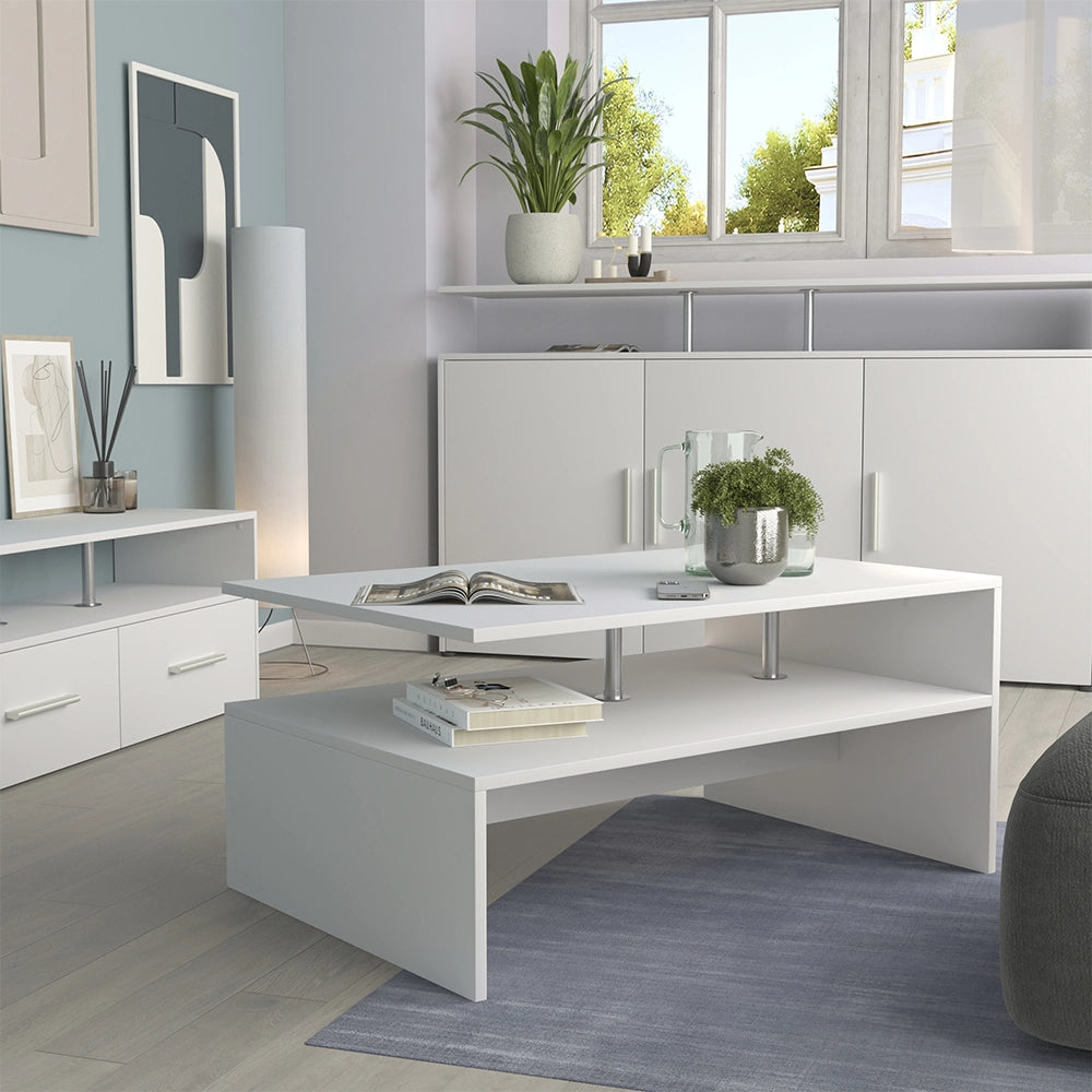 Vicco Tavolino da salotto Bianco 90 x 52.6 cm
