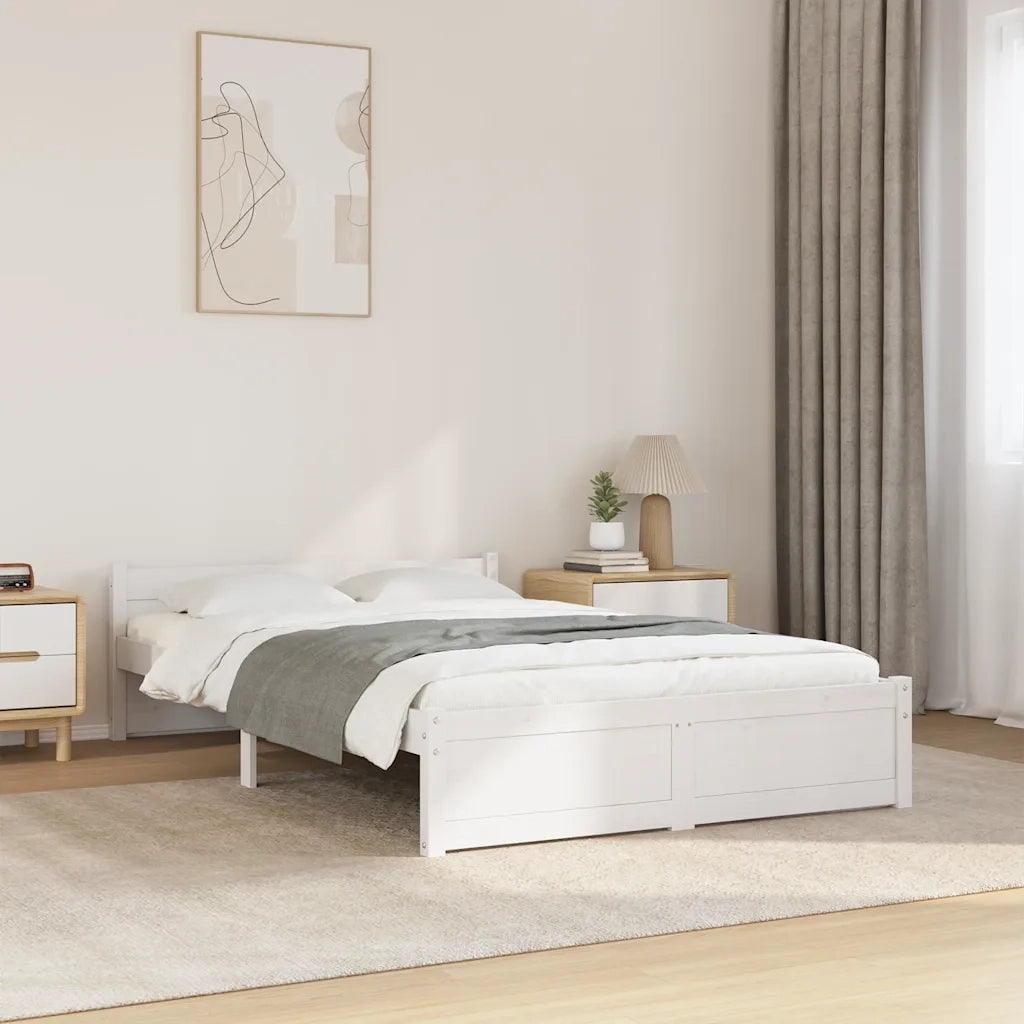 Giroletto Bianco in Legno Massello 120x200 cm 815040