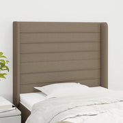 Testiera ad Orecchio-Testata con Orecchie Tortora 103x16x118/128 cm in Tessuto 540793
