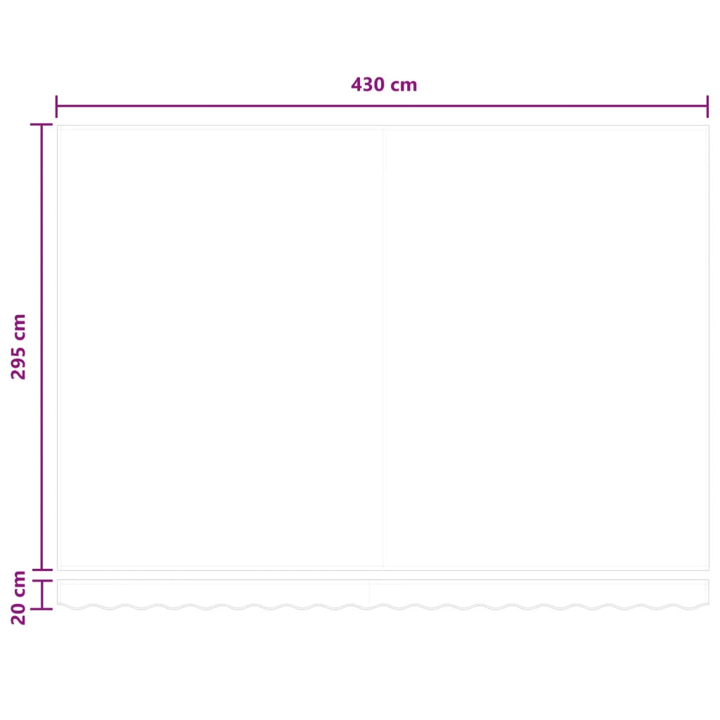 Tenda Retrattile Grigio chiaro e bianco 450 × 300 cm 3426183