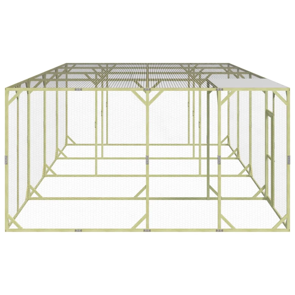 Pollaio 800x400x200 cm Legno Massello di Pino Impregnato cod mxl 48211