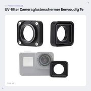 Filtro UV facile da installare - Lente protettiva per fotocamera - Lente multifunzionale - Lente in plastica - Lente di riparazione - Resistente agli urti - Vetro per fotocamera