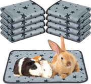 Cuscino di Fleece per Cassetta - Materasso - Assorbente - Antiscivolo - Copertura per Gabbie - Accessori - Tappeti - Disegni a Stelle - 61 x 117 cm
