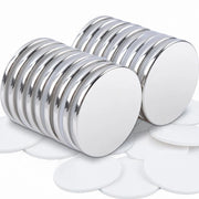 18 pezzi di magneti neodimio forti, 25 x 2 mm magneti forti adesivi, magneti rotondi forti per lavagne, whiteboard, hobby, ufficio, magneti per frigorifero magneti rari terrestri con adesivo a doppia faccia.