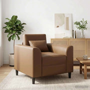 Poltrona-Divano Sedia Cappuccino Similpelle