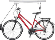 Sistema di sollevamento bicicletta 20 kg per soffitto, sistema di sostegno per garage e sottoterra, colore argento-nero
