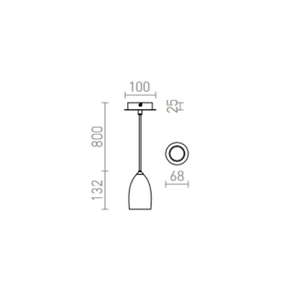 Lampadario Lampada BABADES I a sospensione  nichel opaco 230V GU10 35W