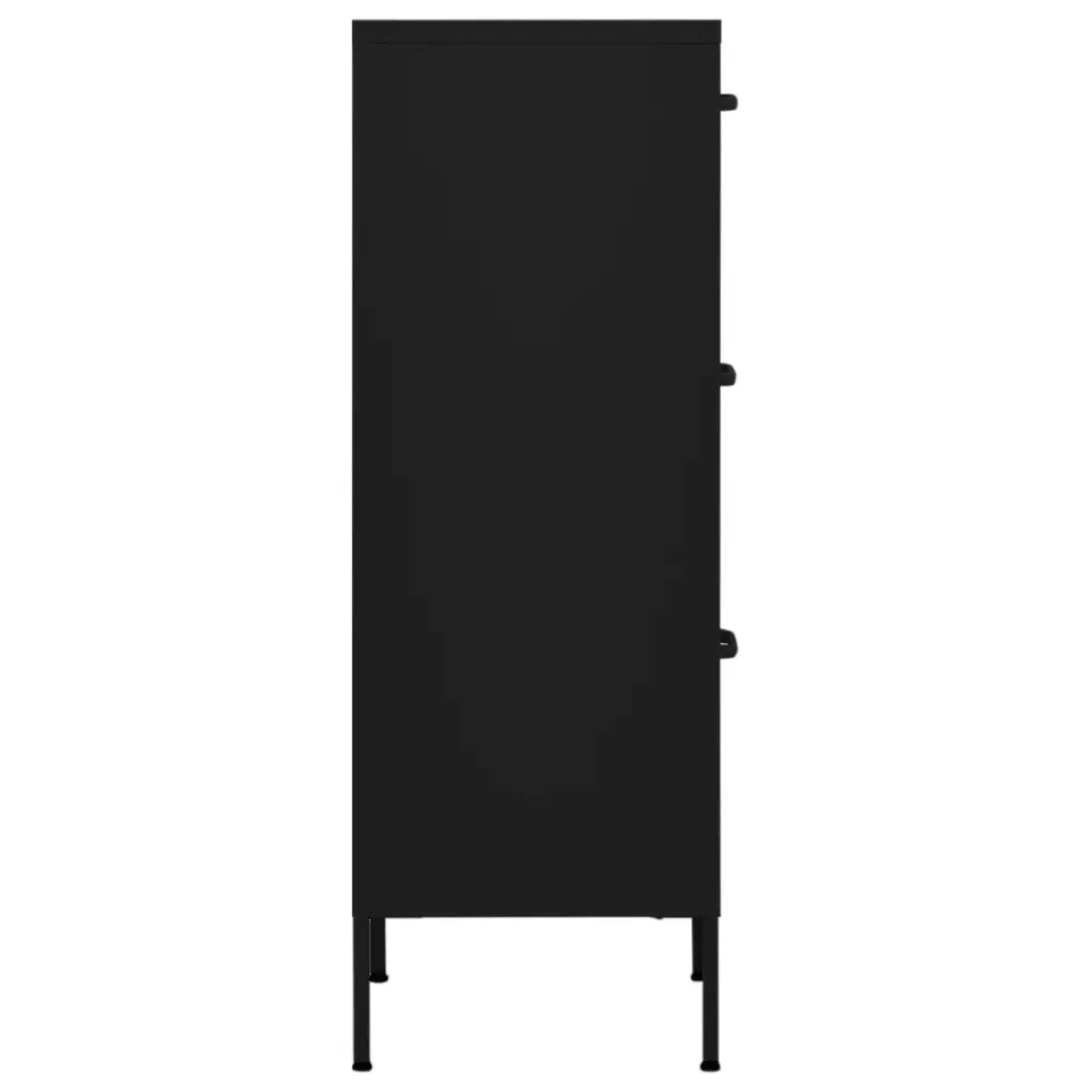 Armadietto Nero 42,5x35x101,5 cm in Acciaio cod mxl 40890