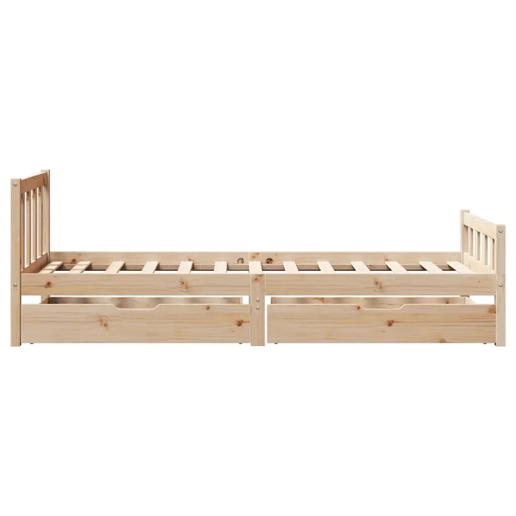 Letto senza Materasso 90x190 cm in Legno Massello di Pino 3301565