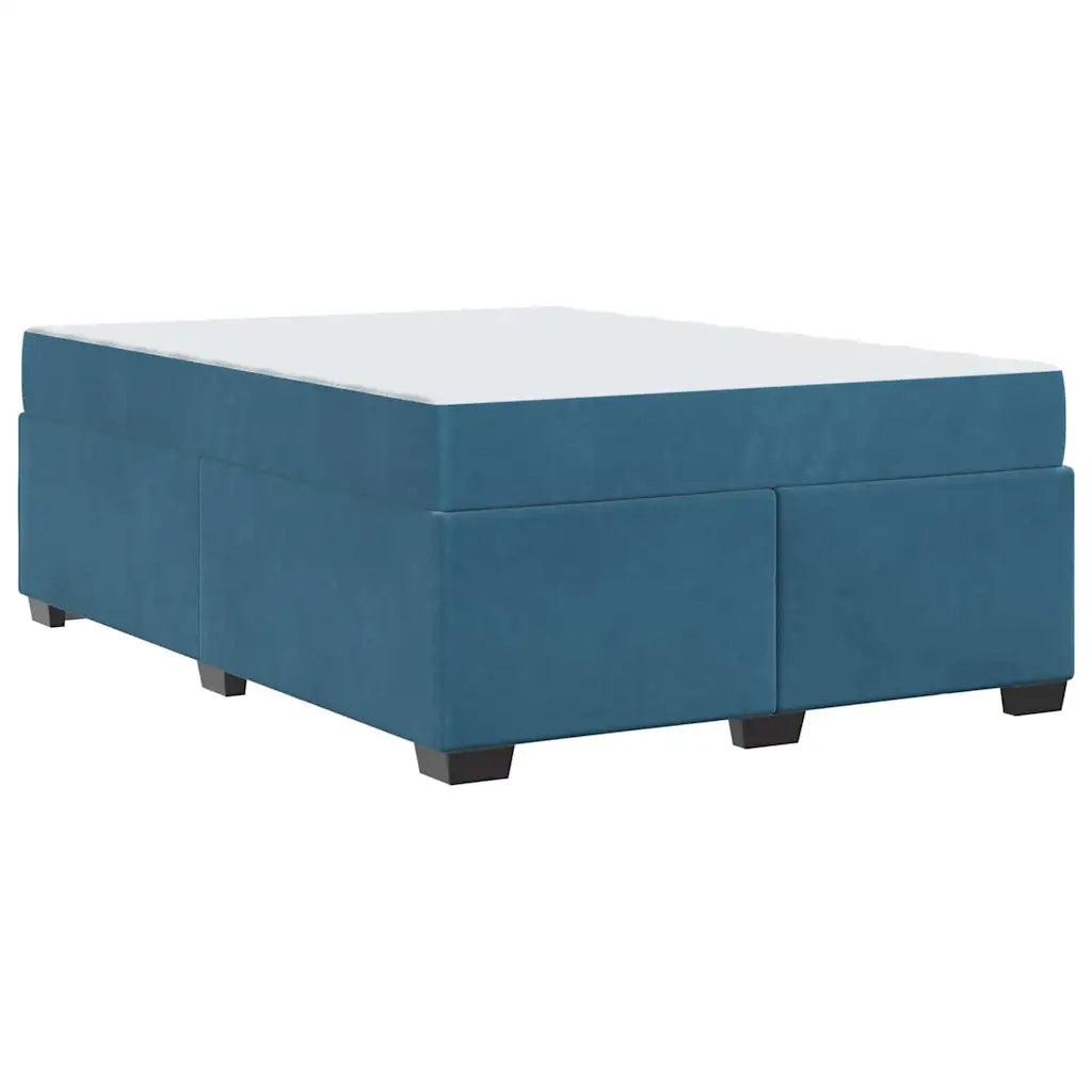 vidaXL Struttura del letto Blu scuro 160 x 200 cm Velluto