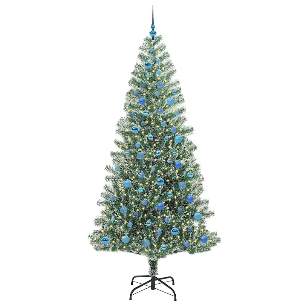 Albero di Natale | Decorazioni natalizie Artificiale Imbiancato con Luci LED 240 cm