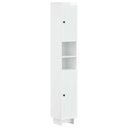 Armadio da Bagno con Ripiano Aperto EDE Bianco Lucido 895939