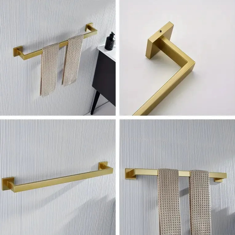 Portasciugamano Da Bagno Brush Gold 332917a