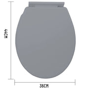 Trade Shop - Copriwater Universale Standard In Plastica Super Resistente 44x36cm Color Grigio -
