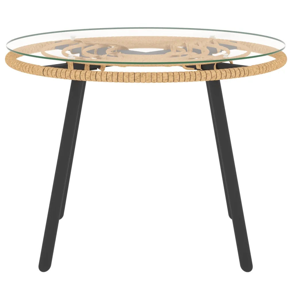 Set Salotto da Giardino 3pz | Set di Mobili da Esterno con Cuscini Grigio Scuro Polyrattan